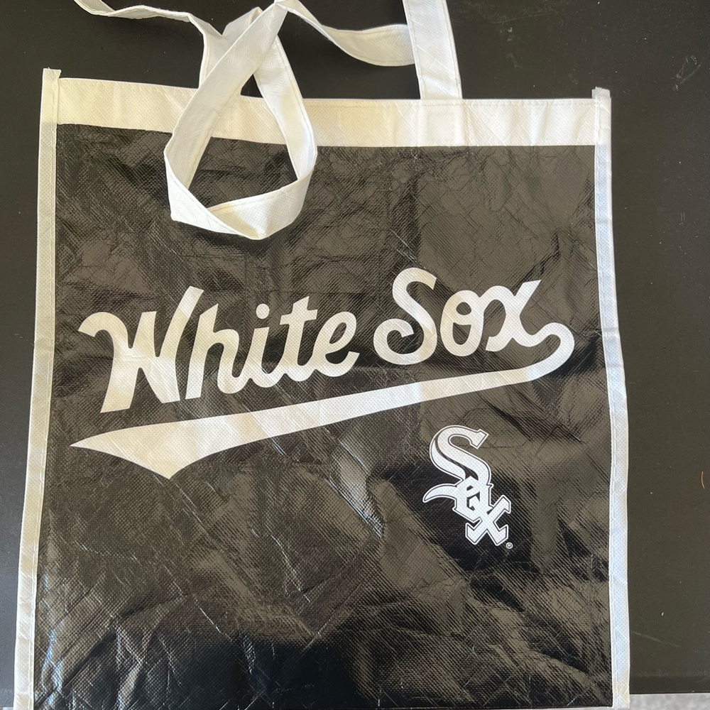 MLB White Sox Black and White Tote Bag